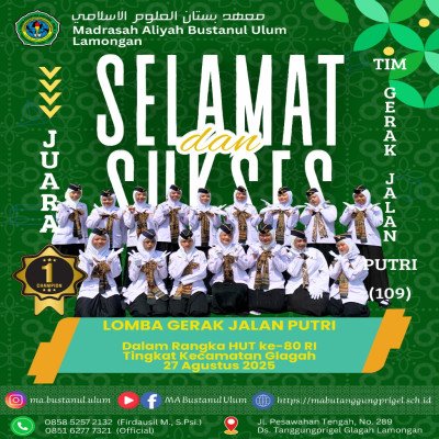 Sederet Prestasi Siswa-Siswi MA Bustanul Ulum dalam Peringatan HUT RI ke-80